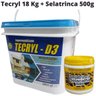 Kit Tecryl D3 Impermeabilizante 18kg Branco Com Tecril Selatrinca Selacalha de 500g - 2