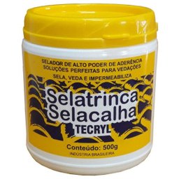 Kit Tecryl D3 Impermeabilizante 18kg Branco Com Tecril Selatrinca Selacalha de 500g - 5