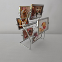 Ver imagem 2 de Porta Retrato Giratório - Roda Gigante -inox - 12 Fotos Roda Gigante