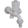 Torneira Para Tanque e Máquina Lavar Louça ou Roupa De Parede Com Duas Saídas Branca 4031 C50 - 3