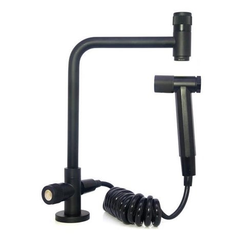 Torneira Cozinha Pré-lavagem Mesa Ducha Inox 304 Black Stone