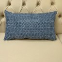 Ver imagem 1 de Almofada Retangular Geométrico Azul Impermeável 50x28cm