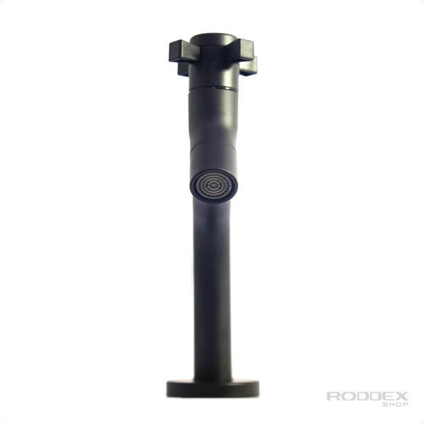 Torneira Mesa Bica Baixa Aço Inox 304 Preto Black Água Fria Lavabo Lavatório Linha Stone - 3