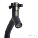 Ver imagem 4 de Torneira Mesa Bica Baixa Aço Inox 304 Preto Black Água Fria Lavabo Lavatório Linha Stone
