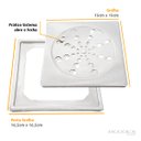 Ver imagem 3 de Grelha Abre Fecha e Porta Grelha Qua 15x15 em Inox 2 Pçs