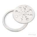Ver imagem 3 de Grelha Abre Fecha e Porta Grelha Redondo 10x10 em Inox 2 Pçs