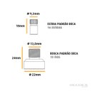 Ver imagem 6 de Kit Acabamento Registro 1/2 a 1' Conversor Docol para Deca