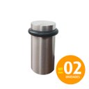 Ver imagem 1 de Batedor Amortecedor de Porta Inox Padrão Hotel 5cm Kit 2un
