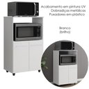 Ver imagem 4 de Balcao Multiuso 2 Fornos 60 Cm Tais Branco Mobbs
