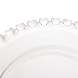 Queijeira de Cristal Com Tampa Coração Transparente Lyor - 6