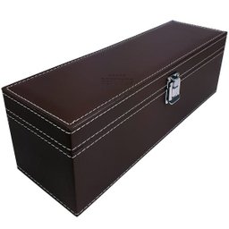 Maleta Porta Vinho Couro Pu Executiva com 4 Acessórios Marrom - 3