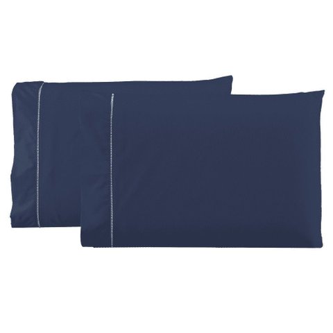 Jogo de Lençol Cama Casal 400 Fios Percal 3 Peças Ponto Palito Anti-pilling com Toque 100% Macio Pre