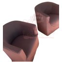 Ver imagem 1 de Capa Poltrona Ferradura:marrom Escuro