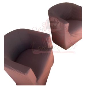 Capa Poltrona Ferradura:marrom Escuro