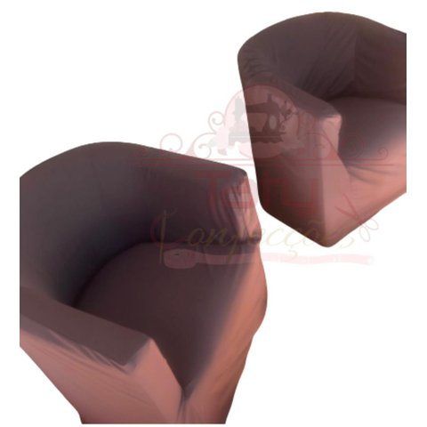 Capa Poltrona Ferradura:marrom Escuro