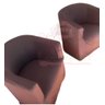 Capa Poltrona Ferradura:marrom Escuro - 1