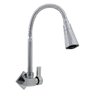 Torneira Cozinha Flexível Quadrada Parede Cone Cromado Exclusivo - 1