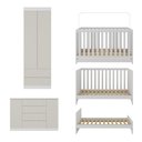 Ver mais imagens de Quarto de Bebê Completo Berço Americano 3 em 1 Colchão Encanto Multimóveis Mp4609 Branco/off