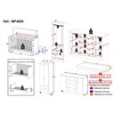 Ver imagem 4 de Quarto de Bebê Completo Berço Americano 3 em 1 Colchão Encanto Multimóveis Mp4609 Branco/off
