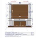 Ver imagem 3 de Estante Home York com LED e Prateleiras de Vidro Tradicional Moderno Móveis Bechara