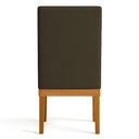 Ver imagem 4 de Kit 4 Cadeiras de Jantar Solana Linho Base de Madeira - Pallazio Cor Marrom Café