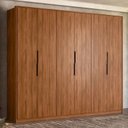 Ver imagem 1 de Guarda Roupa Casal Atrice 6 Portas - Demobile:nogueira Touch