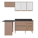 Ver imagem 2 de Cozinha Completa 5 Módulos 6 Portas e Rodapés Calábria Espresso Móveis