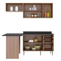 Cozinha Completa 5 Módulos 6 Portas e Rodapés Calábria Espresso Móveis - 3 Cozinha Completa 5 Módulos 6 Portas e Rodapés Calábria Espresso Móveis - 3