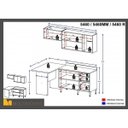 Ver imagem 4 de Cozinha Completa 5 Módulos 6 Portas e Rodapés Calábria Espresso Móveis