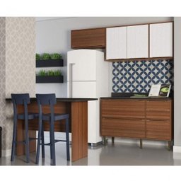 Cozinha Completa 5 Módulos 6 Portas e Rodapés Calábria Espresso Móveis - 1 Cozinha Completa 5 Módulos 6 Portas e Rodapés Calábria Espresso Móveis - 1