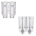 Ver imagem 5 de Dispenser Duplo Kit 17 Uni Alcool Gel Sabonete Sabao Detergente Liquido Shampoo Condicionador Loja B
