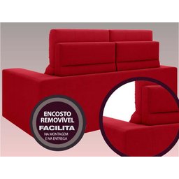 Sofá Jobim 1,70m Assento Retrátil e Reclinável Velosuede - NETSOFAS - 6