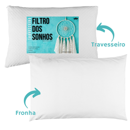 Travesseiro Filtro Dos Sonhos Fibra de Silicone Antialérgica com Fronha 100% Algodão 150 Fios - 2