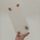 Ver imagem 5 de Bandeja Alça Fibra Marmore 1x12x30cm Branco