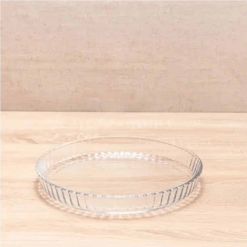 Assadeira 1,6l de Vidro Borosilicato Canelada Redonda - 2