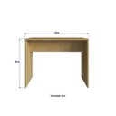Ver imagem 4 de Bancada Mesa de Cozinha 136x105 cm Amadeirado Claro 100% MDF Casamia