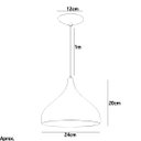 Ver imagem 3 de Lustre Pendente Aladim Branco com Cobre 24cm