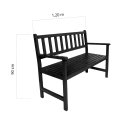 Ver imagem 7 de Banco de Jardim Ms Colors - Preto