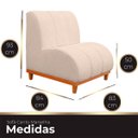 Ver mais imagens de Namoradeira Marselha Base de Madeira para Sala Hotel