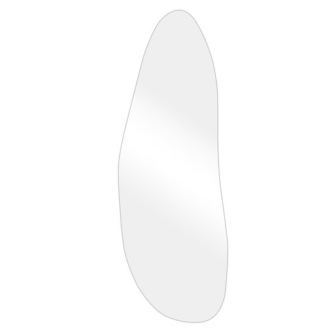 Espelho Multiuso Lapidado Pendurador 130x60cm Orgânico