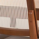 Ver imagem 5 de Conjunto com 2 Cadeiras de Madeira Maciça Estofada com Palhinha Saga - Natural C/ Linho Mescla Cru