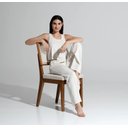 Ver mais imagens de Conjunto com 2 Cadeiras de Madeira Maciça Estofada com Palhinha Saga - Natural C/ Linho Mescla Cru