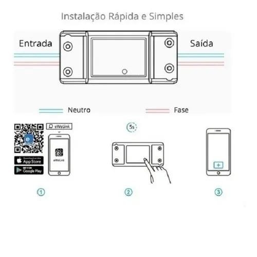 Interruptor Sonoff® Basic R2 Wifi Automação Residencial - 5