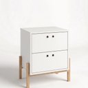 Ver imagem 2 de Mesa de Cabeceira 50x35cm 2 Gavetas