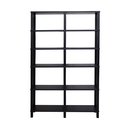 Ver imagem 1 de Estante 100x26x160 Preta Montantes Pretos