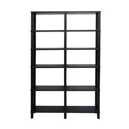 Estante 100x26x160 Preta Montantes Pretos - 1