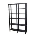 Ver imagem 2 de Estante 100x26x160 Preta Montantes Pretos