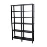 Estante 100x26x160 Preta Montantes Pretos - 2
