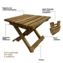 Ver imagem 6 de Banco de Madeira Dobrável Compacto para Viagem Ibira Marrom/Madeiral