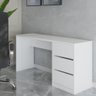 Mesa para Computador Home Office 3 Gavetas Branco - Panorama Móveis - 2